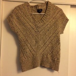 Beige knit top